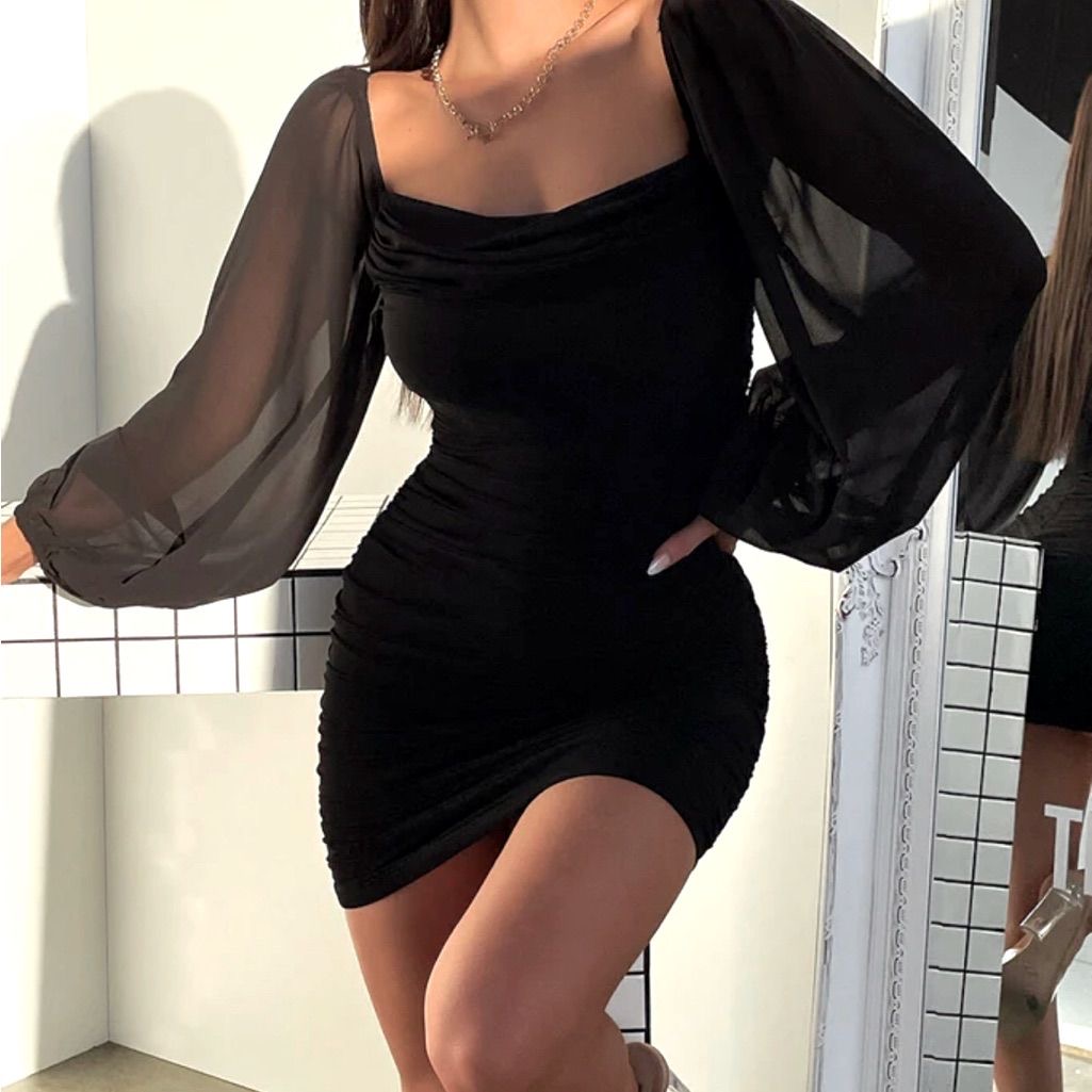 پیراهن آستین حریر